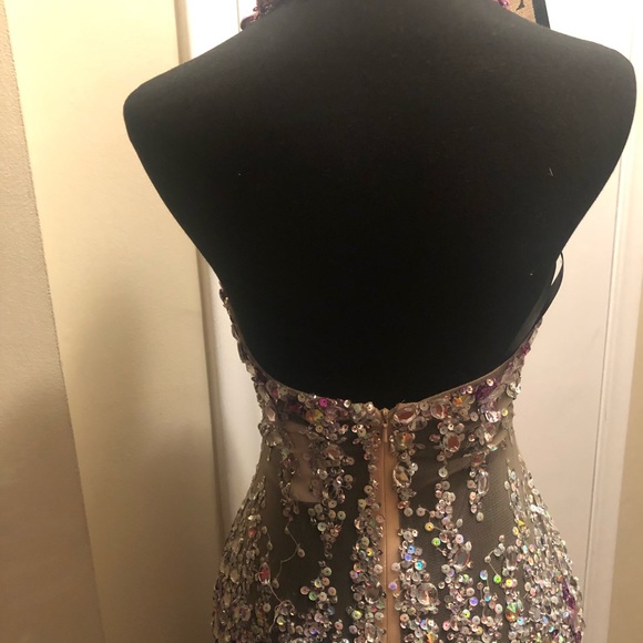 Beautiful Rhinestone Prom Dress - Picture 5 of 6